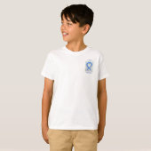 T-shirt Sensibilisation au cancer Violet Ruban Angel perso (Devant entier)