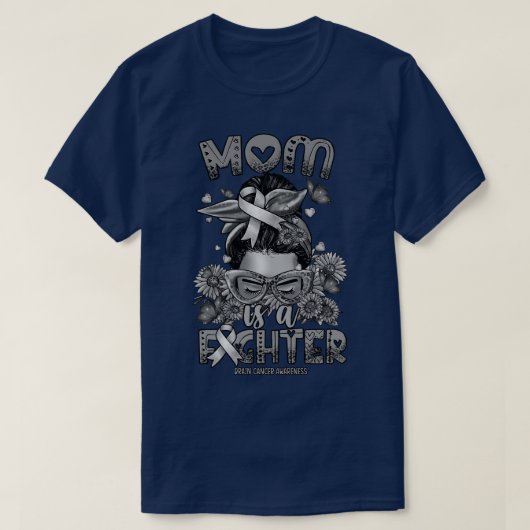 T-shirt Sensibilisation au cerveau Maman chasse désordre b (Design devant)