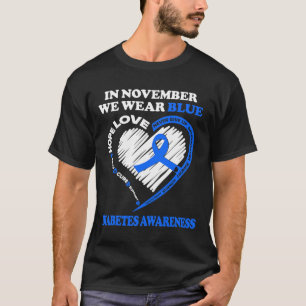 T-shirt Sensibilisation Au Diabète En Novembre Nous Porton