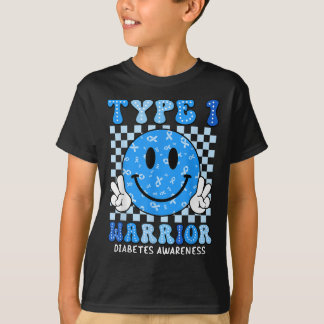 T-shirt Sensibilisation au diabète Étiquette Ruban T1d Gue