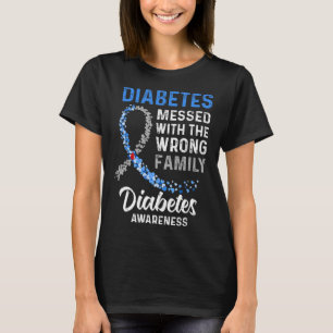 T-shirt Sensibilisation Au Diabète Messisée Avec La Mauvai