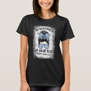 T-shirt Sensibilisation au diabète Messy Bun Type de souti
