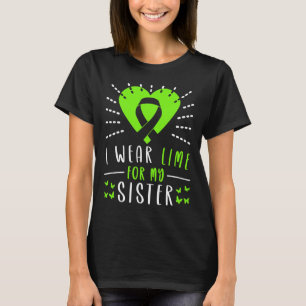 T-shirt Sensibilisation au lymphome Je porte du vert citro