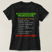 T-shirt Sensibilisation au monoxyde de dihydrogène Appuyer (Design devant)