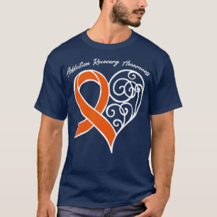 T-shirt Sensibilisation au rétablissement Coeur Ruban Cade