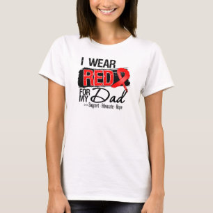 T-shirt Sensibilisation au ruban rouge - Papa
