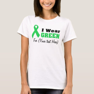 T-shirt Sensibilisation au ruban vert personnalisé