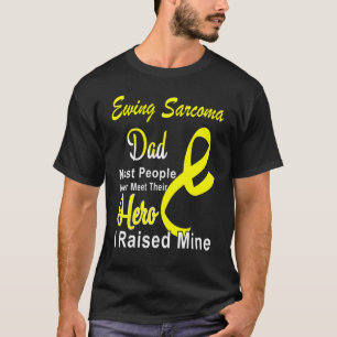 T-shirt Sensibilisation au sarcome Papa Jaune Ribbon Père 