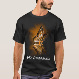 T-shirt Sensibilisation au SPD du ruban papillon