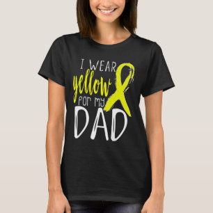 T-shirt Sensibilisation au suicide Je Porte Jaune Pour Mon