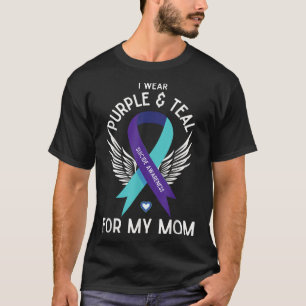 T-shirt Sensibilisation Au Suicide Je Porte Turquoise Et V