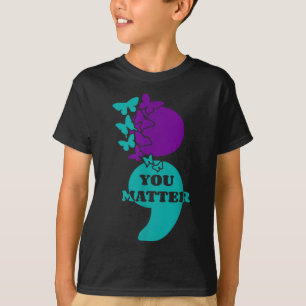 T-shirt Sensibilisation au suicide point-virgule Toi