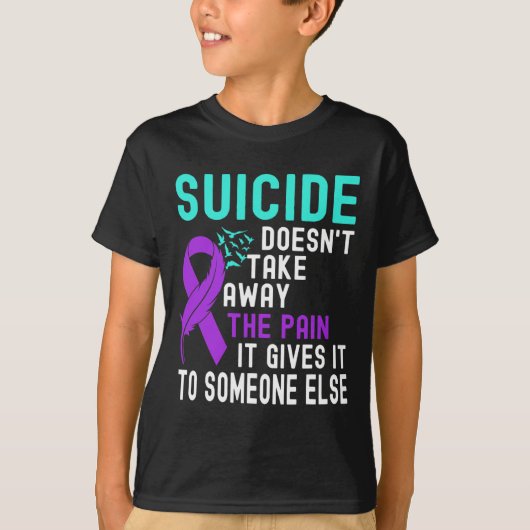 T-shirt Sensibilisation au suicide Prévention du suicide (Devant)