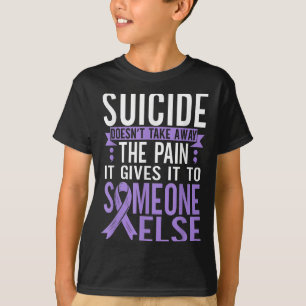 T-shirt Sensibilisation au suicide Prévention du suicide S