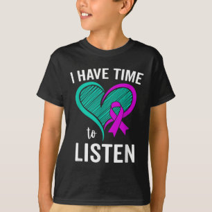 T-shirt Sensibilisation au suicide Ruban Santé mentale J'a