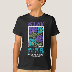 T-shirt Sensibilisation au suicide Santé mentale Turquoise