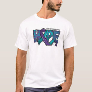 T-shirt Sensibilisation Au Suicide, Violet Et Turquoise, S
