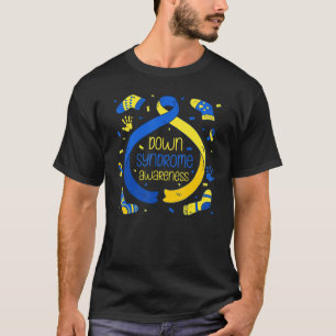 T-shirt Sensibilisation au syndrome de bas Chaussettes ble