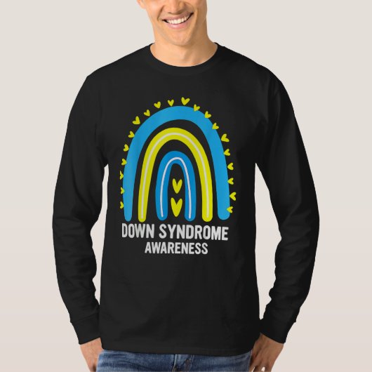 T-shirt Sensibilisation au syndrome de Down Arc en ciel T2 (Devant)