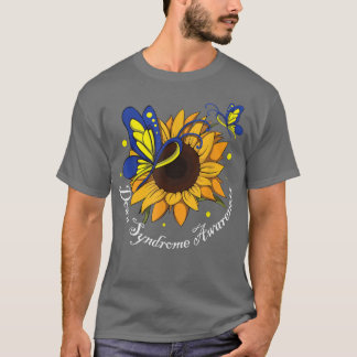 T-shirt Sensibilisation au syndrome du tournesol papillon 