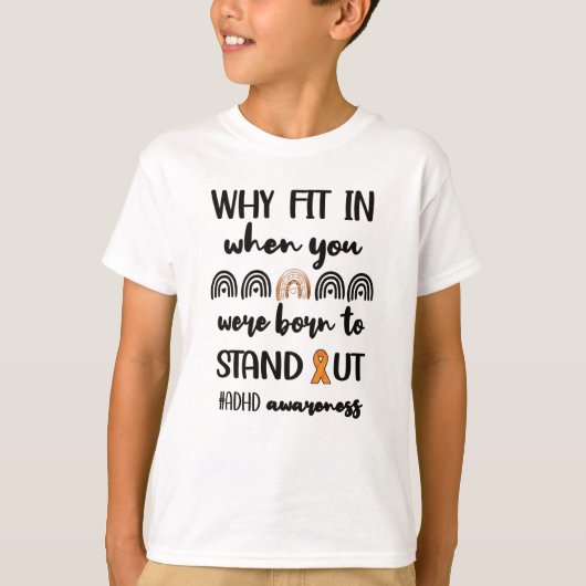 T-shirt Sensibilisation au trouble de l'attention du guerr (Devant)