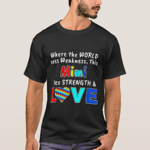 T-shirt Sensibilisation autistique Mimi Force Aimer nouvea