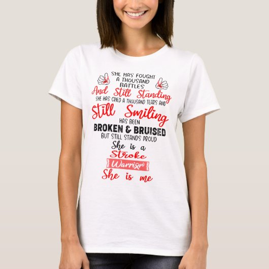 T-shirt Sensibilisation aux accidents vasculaires cérébrau (Devant)