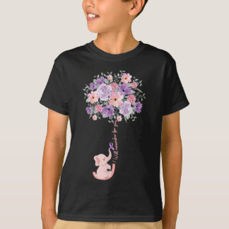 T-shirt Sensibilisation aux cieux Eléphant de tournesol po
