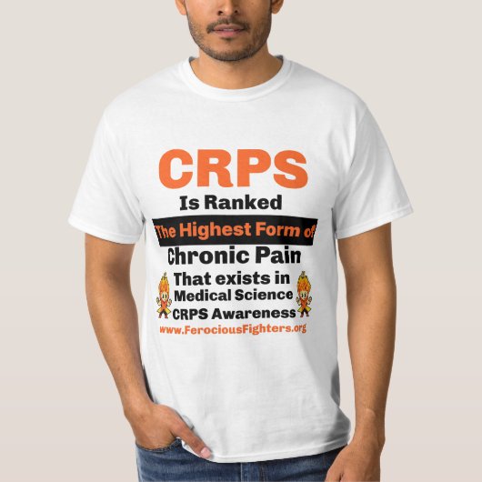 T-shirt Sensibilisation aux CRPS (Devant)