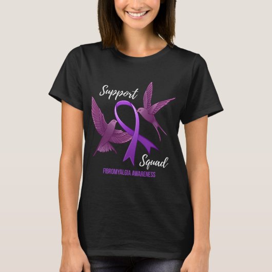 T-shirt Sensibilisation aux fibromyalgies de l'équipe (Devant)