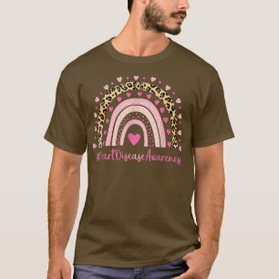 T-shirt Sensibilisation aux maladies cardiaques Coeur rose