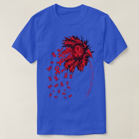 T-shirt Sensibilisation aux maladies cardiovasculaires rub (Design devant)
