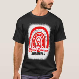 T-shirt Sensibilisation aux maladies du coeur arc-en-ciel