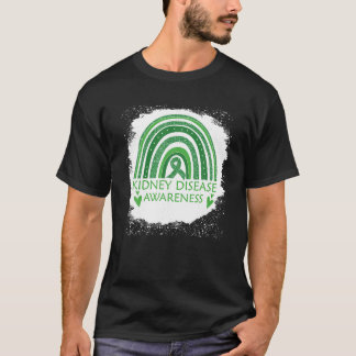 T-shirt Sensibilisation aux maladies du rein Bleu arc-en-c