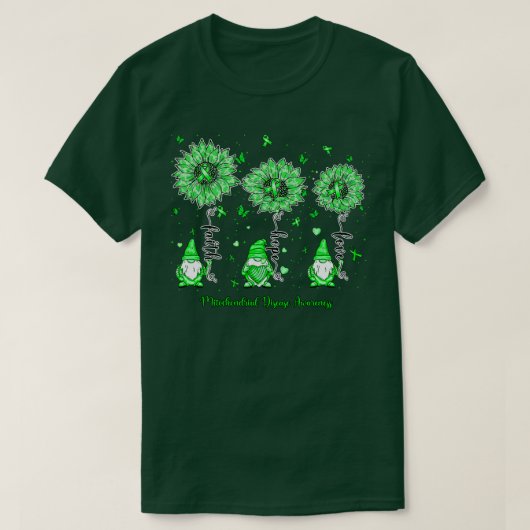 T-shirt Sensibilisation aux maladies mitochondriales gnome (Design devant)