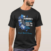 T-shirt Sensibilisation aux myélites transverses Bleu Ruba (Devant)