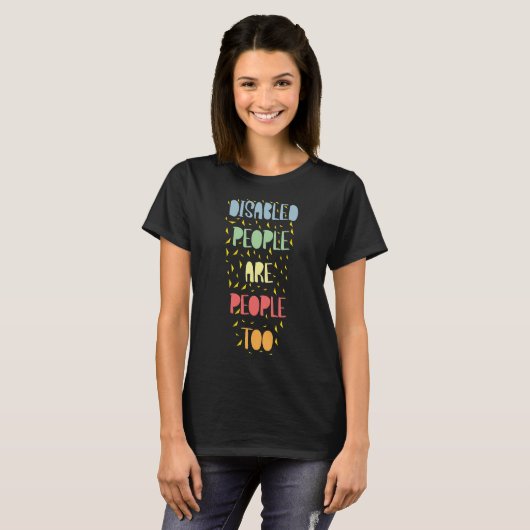 T-shirt Sensibilisation aux questions d'égalité des handic (Devant entier)