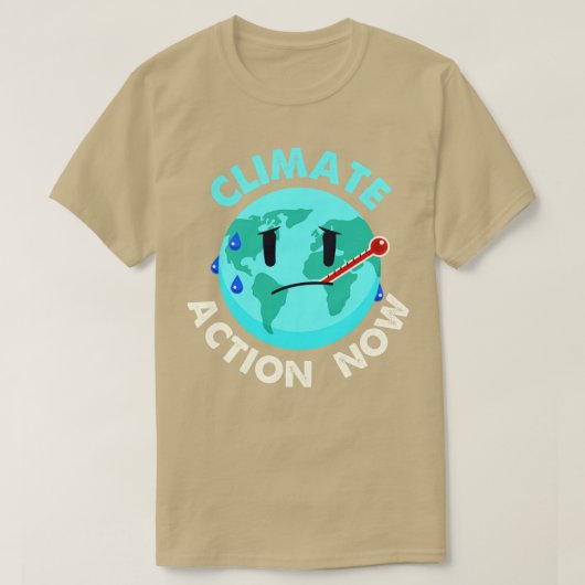 T-shirt Sensibilisation aux réchauffements climatiques Act (Design devant)