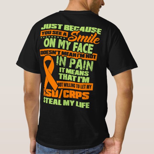T-shirt Sensibilisation aux RSD CRPS (Dos)