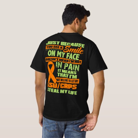 T-shirt Sensibilisation aux RSD CRPS (Dos entier)