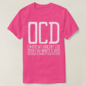 T-shirt Sensibilisation aux troubles Obsessifs Compulsifs  (Design devant)