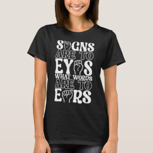 T-shirt Sensibilisation des sourds à la langue des signes