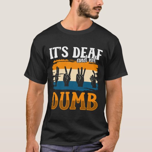 T-shirt Sensibilisation Et Gesturage À La Main Sourde Fier (Devant)