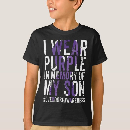 T-shirt Sensibilisation internationale aux surdoses Porter (Devant)