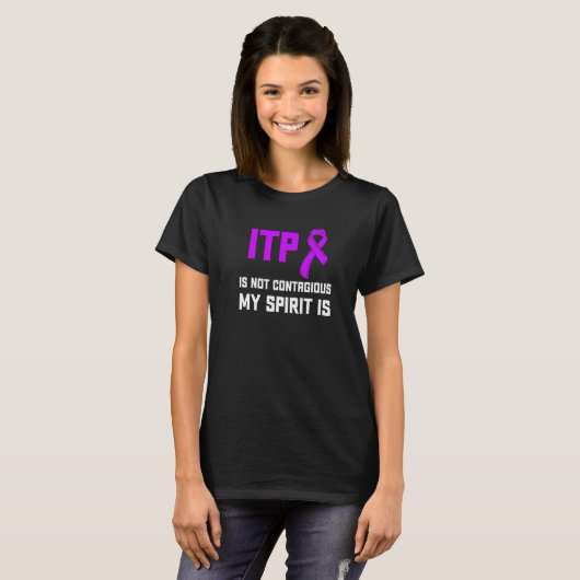 T-shirt Sensibilisation Itp Thrombocytopénie Immune Thromb (Devant entier)