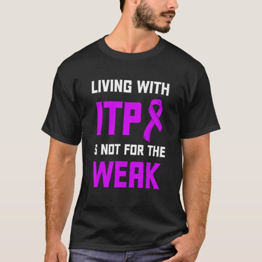 T-shirt Sensibilisation Itp Thrombocytopénie Immune Thromb (Devant)