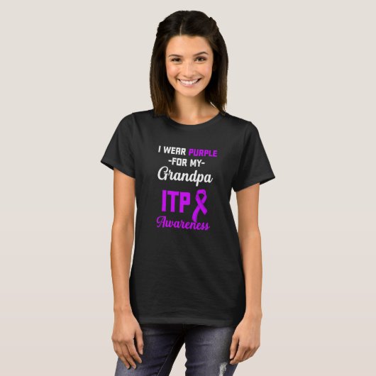 T-shirt Sensibilisation Itp Thrombocytopénie Immune Thromb (Devant entier)