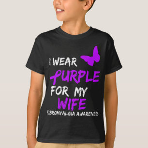T-shirt Sensibilisation Je Porte Du Violet Pour La Femme 2