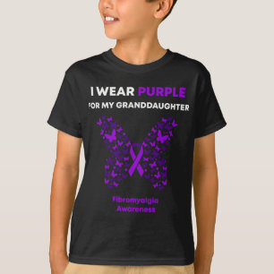 T-shirt Sensibilisation - Je Porte Du Violet Pour Ma Petit