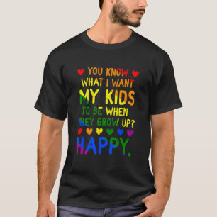 T-shirt Sensibilisation LGBT Parents Maman Papa Gay Les Tr
